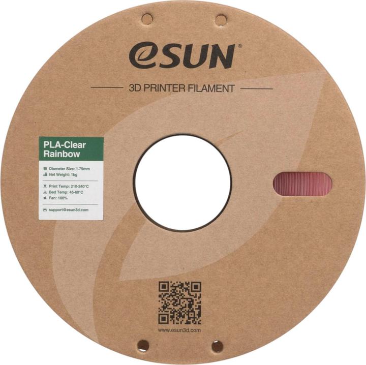 Immagine prodotto eSUN PLA CLEAR 1,75mm PINK CRYSTAL 1kg (PLA, 1.75 mm, 1000 g, Pink)