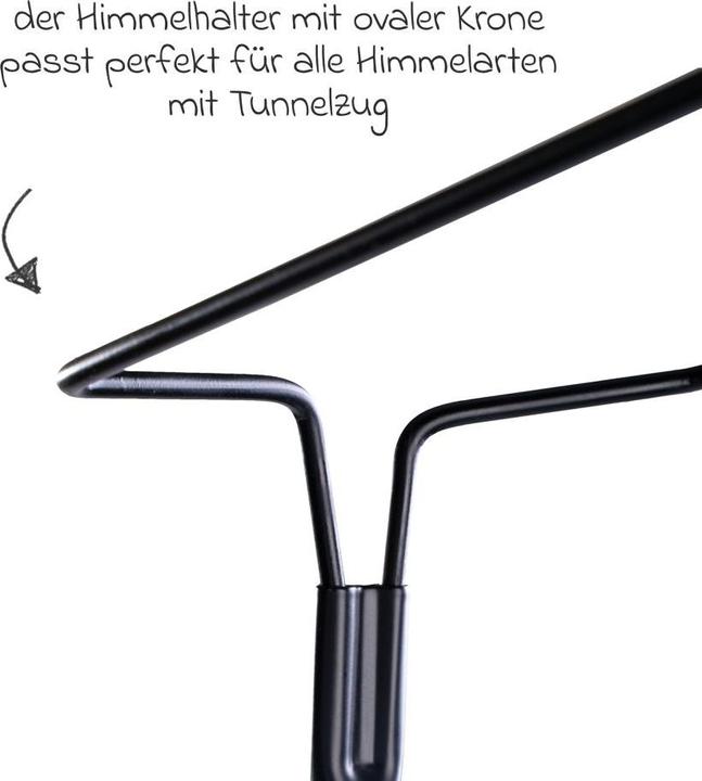 Produktbild Julius Zöllner Himmelhalter Franz mit Standfuss, schwarz