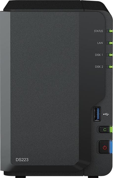 Synology DS223 2Bay 8TB NAS with 2x 4TB HAT3300-4T HDD (2 x 4 TB)