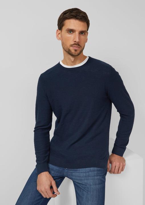 Image du produit s.Oliver Strickpullover Strickpullover mit Flammgarnstruktur (S)