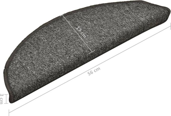 Immagine prodotto vidaXL Treppenmatte (56 x 17 cm)