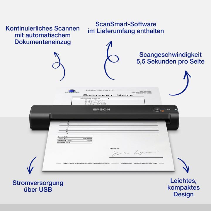 Image du produit Epson Main d'oeuvre ES-50 (USB)
