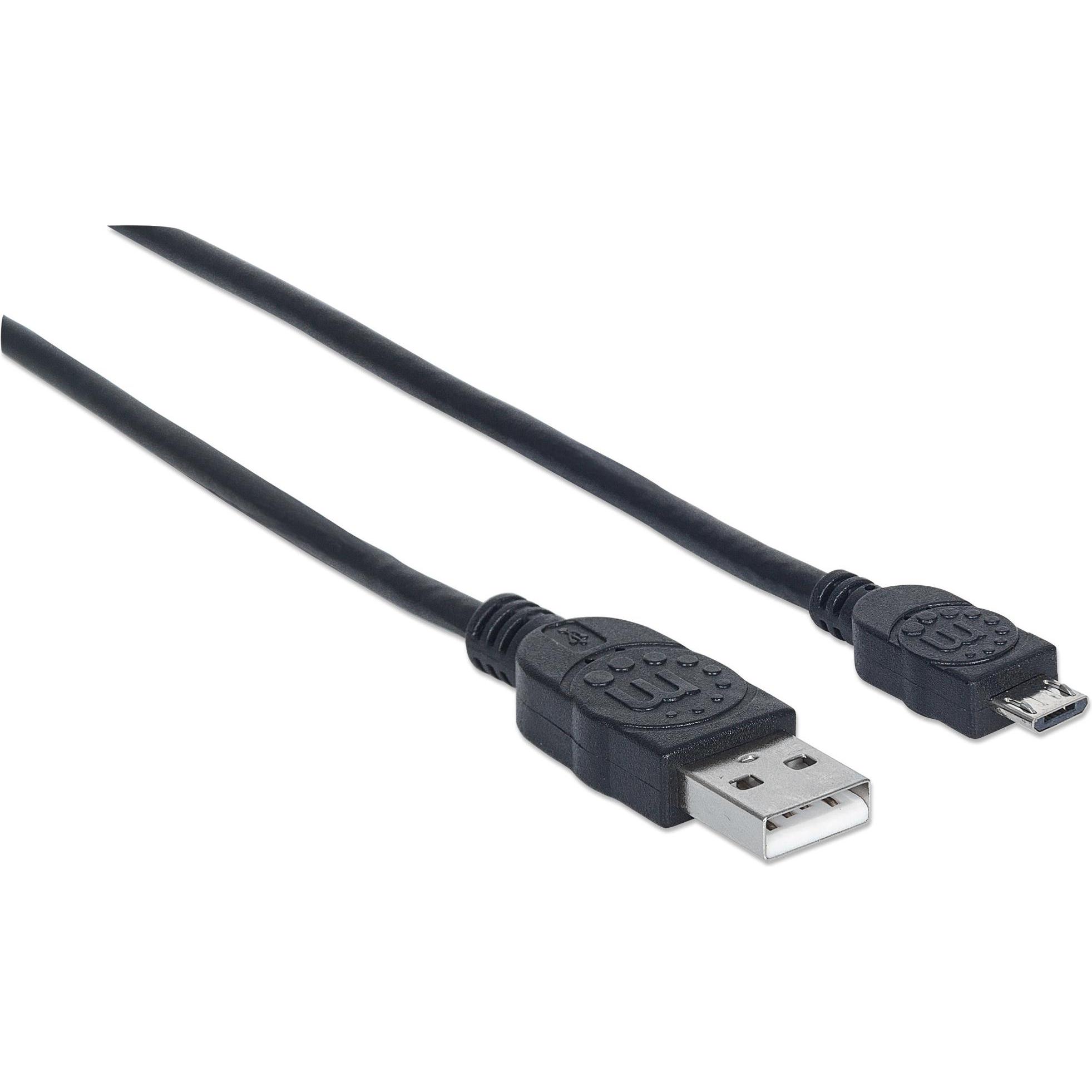 Manhattan Cavo Usb 2.0 Micro (0.50 M, Usb 2.0), Cavo Usb