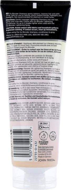 Produktbild John Frieda Sheer Blonde Go Blonder (Flüssiges Shampoo, 250 ml)