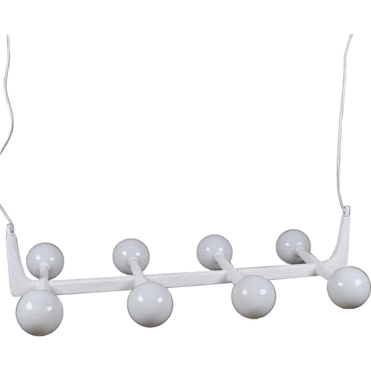 Esprit, Lampada a sospensione, Ceiling Light Home White Metal Crystal 110 x 45 x 23 cm