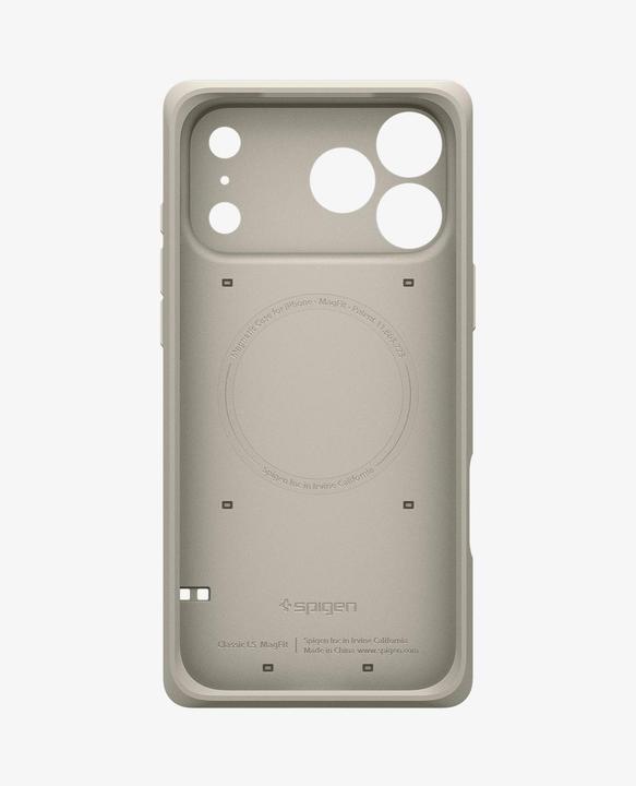 Produktbild Spigen - Classic LS MagFit (ACS10479) - iPhone 17 Pro - Stone (Apple iPhone 17 Pro)