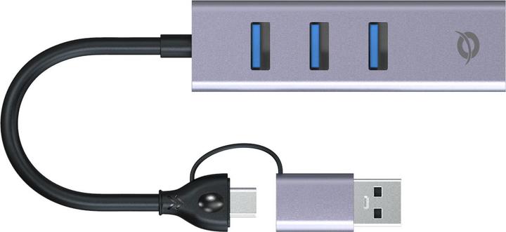 Produktbild Conceptronic Adapter USB-C->3xUSB-A3.2 5Gbs (USB-A, USB-C, 3 Ports)