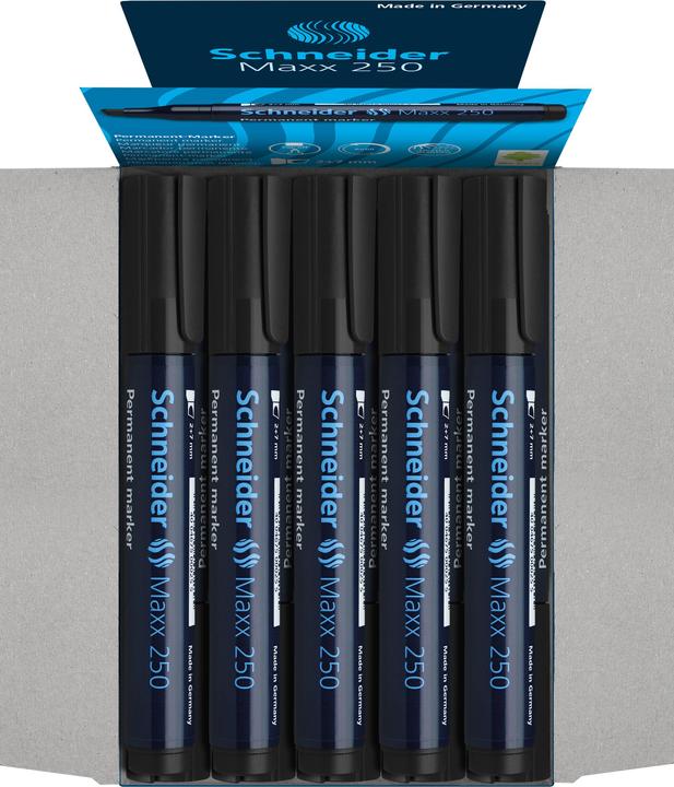 Produktbild Schneider Permanentmarker Maxx 250 Strichstärke: 2-7 mm Schreibfarbe: schwarz (1x)