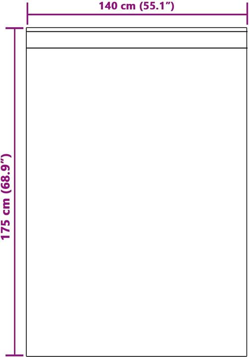 Actual product image vidaXL Blackout curtains (140 x 245 cm)