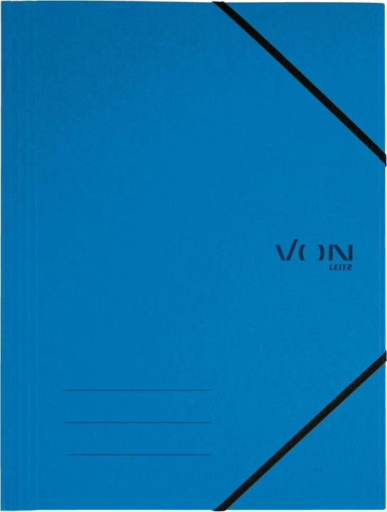 Produktbild von Gummibandmappe A4, Blau, 5 Stück (A4, 5x)