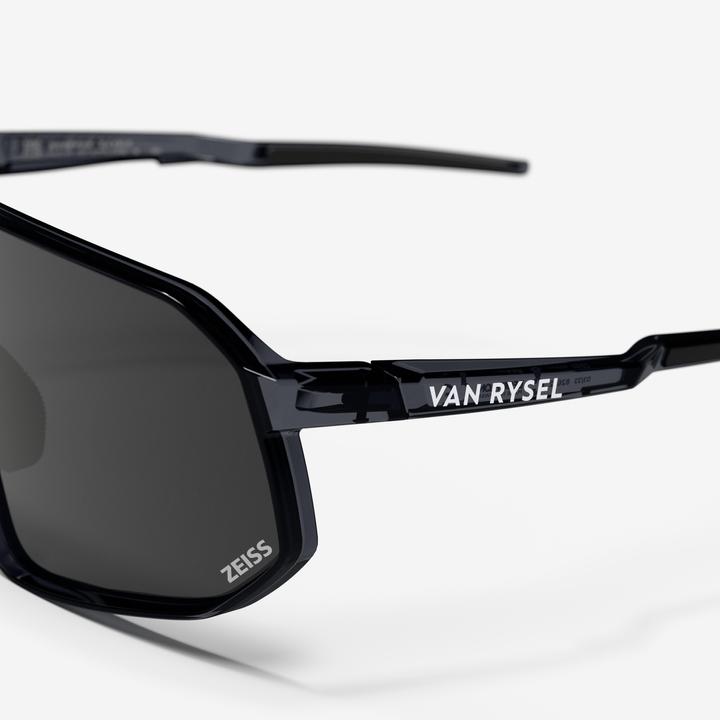 Actual product image Van rysel Fahrradbrille RR 900 Perf Zeissgläser grau/durchscheinend (Grey, Black translucent, Zeiss lenses grey)