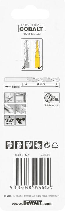 Actual product image DeWalt Metal drill (3 millimetres)
