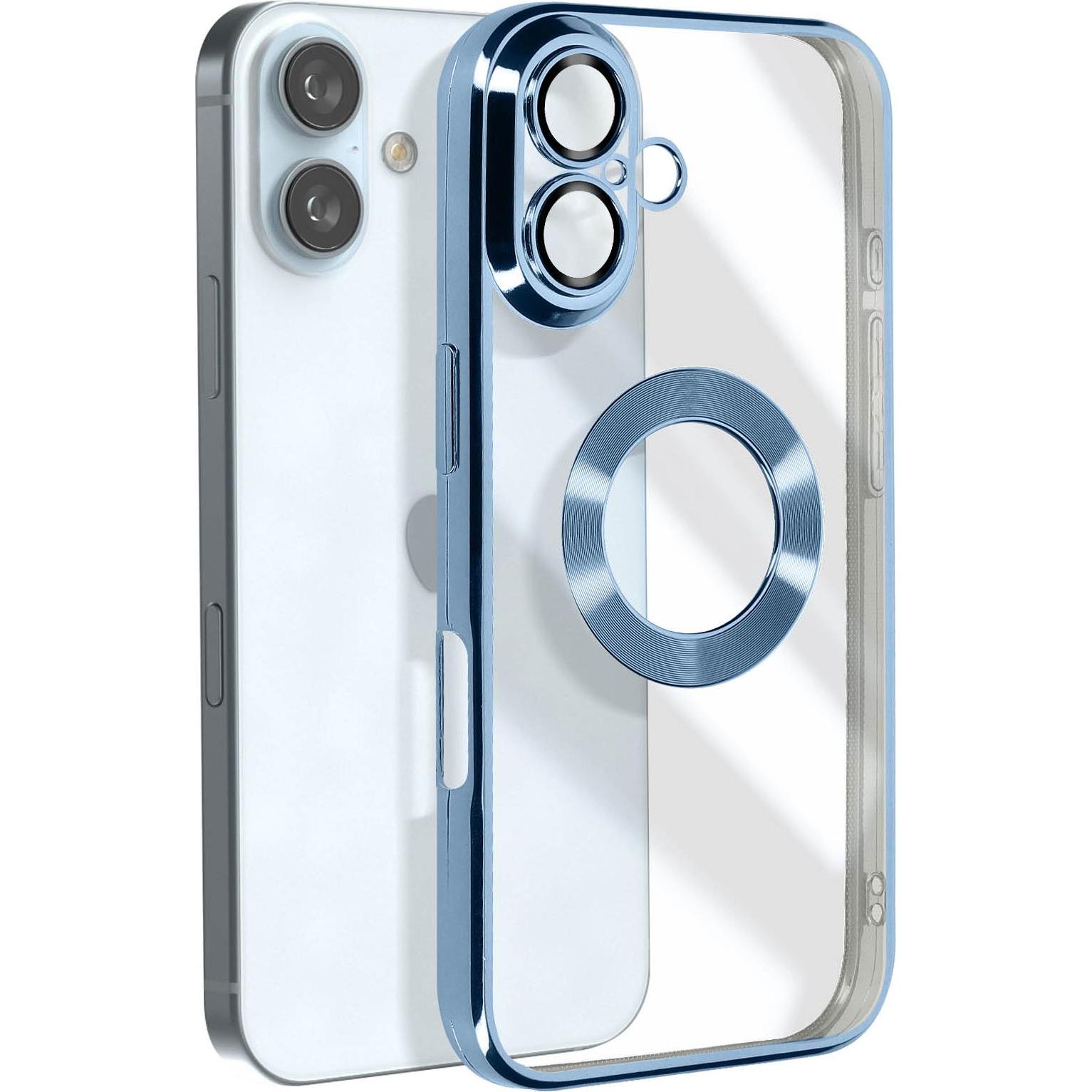 Avizar Starlit Glam Case Series (Apple iPhone 16), Smartphone Hülle, Blau
