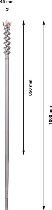 Produktbild Bosch Professional Zubehör PRO SDS max-9 Break Through Bohrer, 45 x 850 x 1000 mm (45 mm)