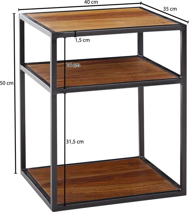 Produktbild FineBuy Nachttisch (40 x 50 x 35 cm)