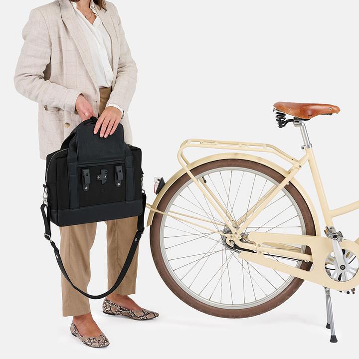 Produktbild Weathergoods URBAN Aktentasche Fahrradtasche 10L, Schwarz (10 l, Gepäckträgertasche)