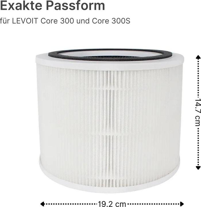 Actual product image Hermex Alternative 3-in-1 replacement filter for LEVOIT Core 300 Core 300S (1 x)