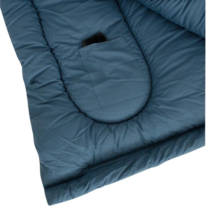 Produktbild Eurotrail Texel Deckenschlafsack Polyester, Grau/Blau (210 cm)