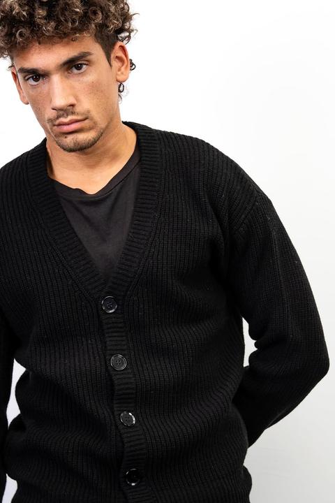 Produktbild Diana Studio Herren Schwarzer Strickweste mit Langarm (XL)