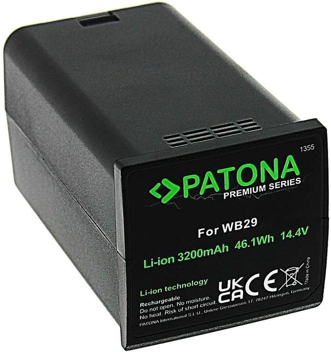 Image du produit Patona Batterie Premium Godox WB29 (Batterie de l'appareil photo)