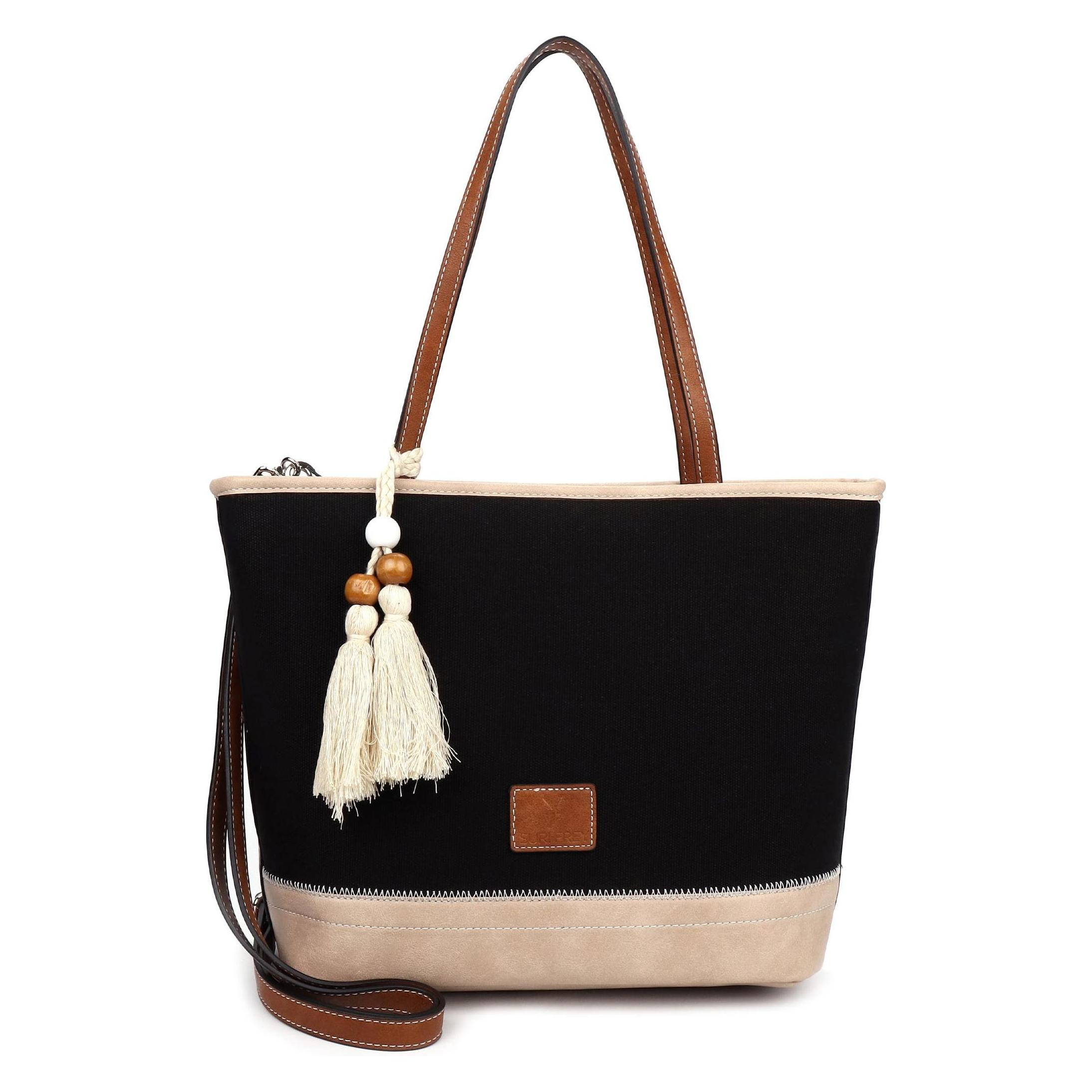 Suri Frey, Damen, Tasche, Shopper Polly, Schwarz, (16.60 l)