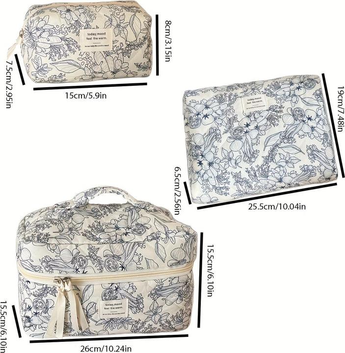 Immagine prodotto Only-Bags.Store Borse per il trucco con stampa di frutta e verdura Borsa per la conservazione degli articoli da