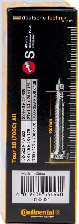 Actual product image Continental Tour Standard (Presta (SV), 28", 42 mm)