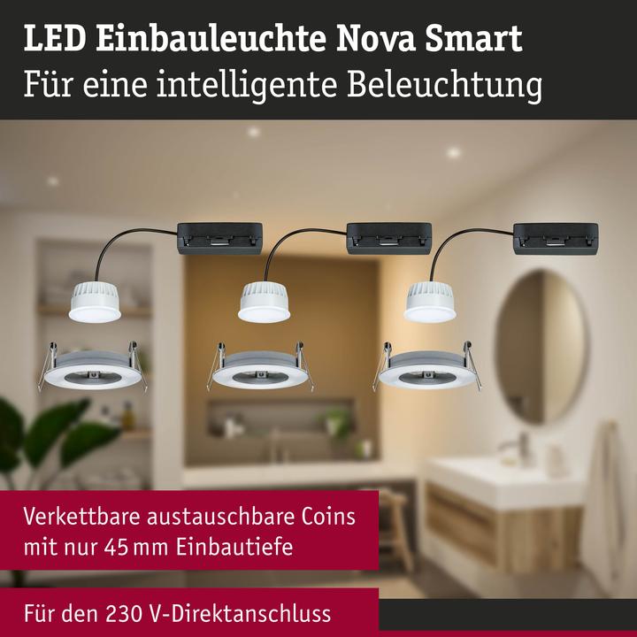 Produktbild Paulmann Einbauleuchte Nova Set Zigbee (530 lm)