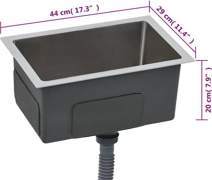 Image du produit vidaXL Küchenspüle (Evier encastré, 44 cm)