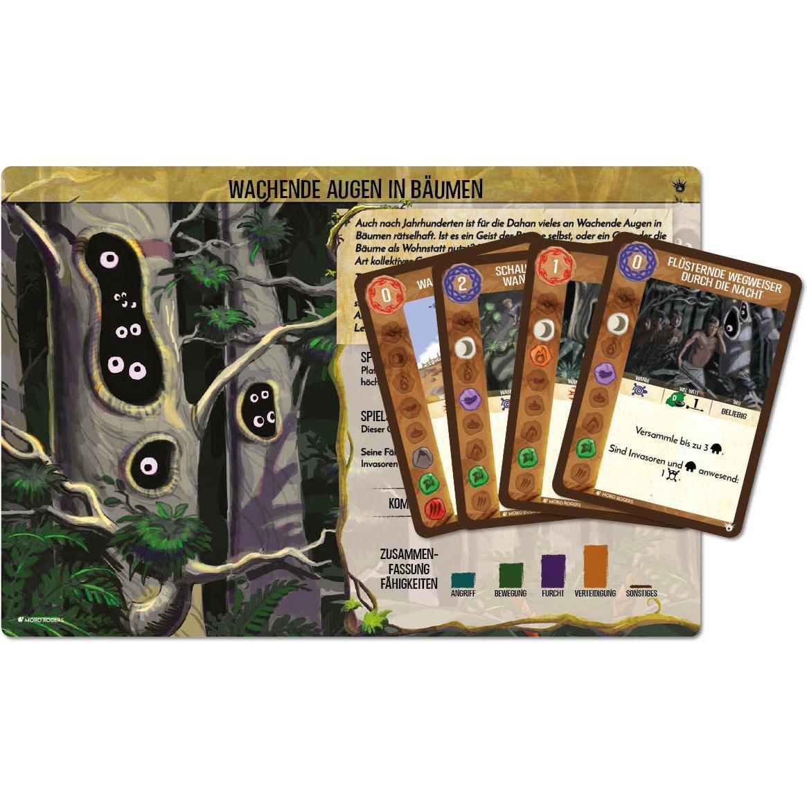 Pegasus Spirit Island: Wachende Augen in Bäumen, Brettspiel, für 1-4 Spieler, ab 12 Jahr (Deutsch)