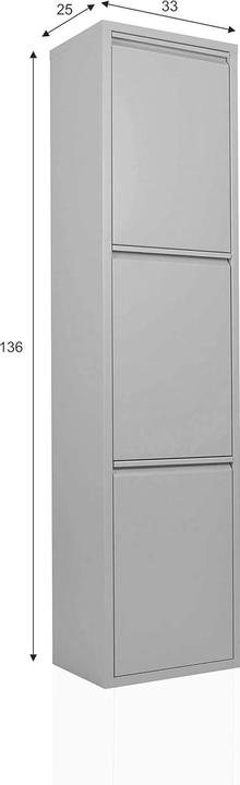 Produktbild Betten-ABC Mülltrenner, grau (45 l)