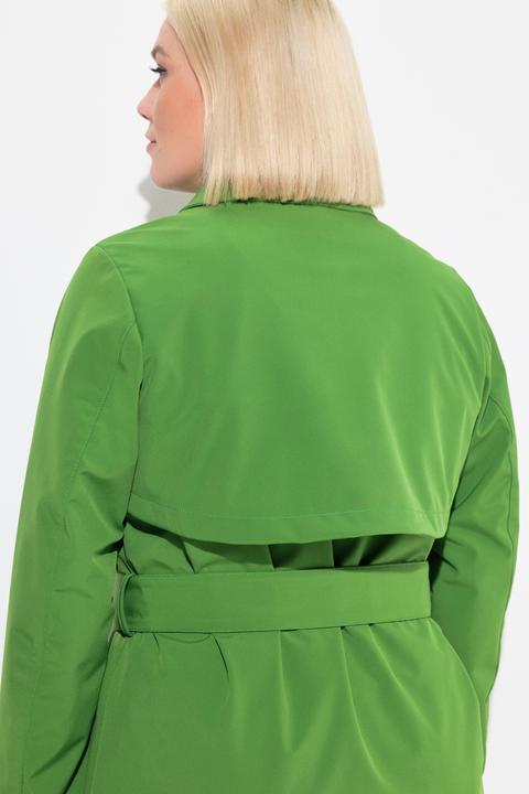Produktbild Ulla Popken HYPRAR Softshell-Trenchcoat, wasserabweisend, Gürtel (42, 44)