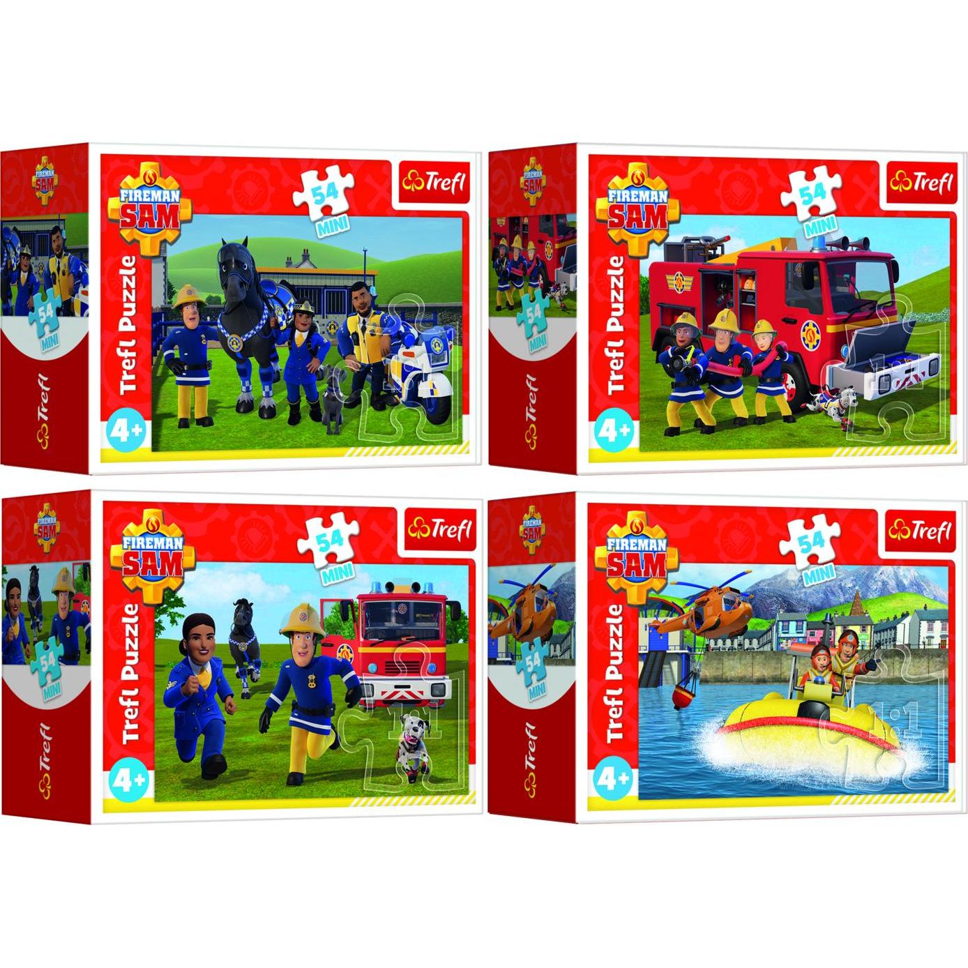 Thumbnail - Trefl Ein Set mit 4 Puzzles in kleinen, praktischen Schachteln, die bequem in den Rucksack eines Kindes un (54 Teile)