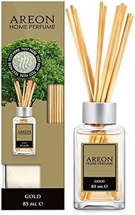 Actual product image Areon Home Luxury Perfume Reed Diffuser with 10 Rattan Reeds Gold Scent 85ml