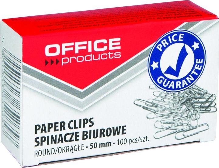 Actual product image Office Products Paper clips rounded, 33mm, 100pcs, silver (100x)