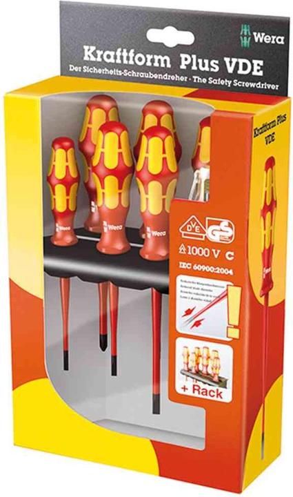 Produktbild Wera 160 iS/7 Rack (Phillipps-Kreuzschlitz (PH), Pozidriv-Kreuzschlitz (PZ), Schlitzschrauben)