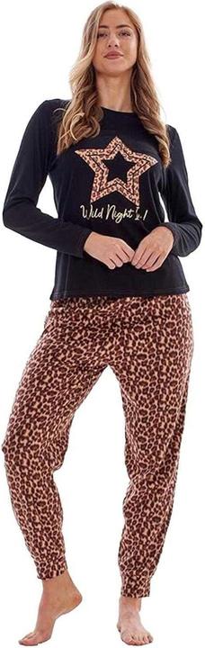 Immagine prodotto Keanu Set Pigiama Lungo LeopardatoMicropile Donna (38, 40)