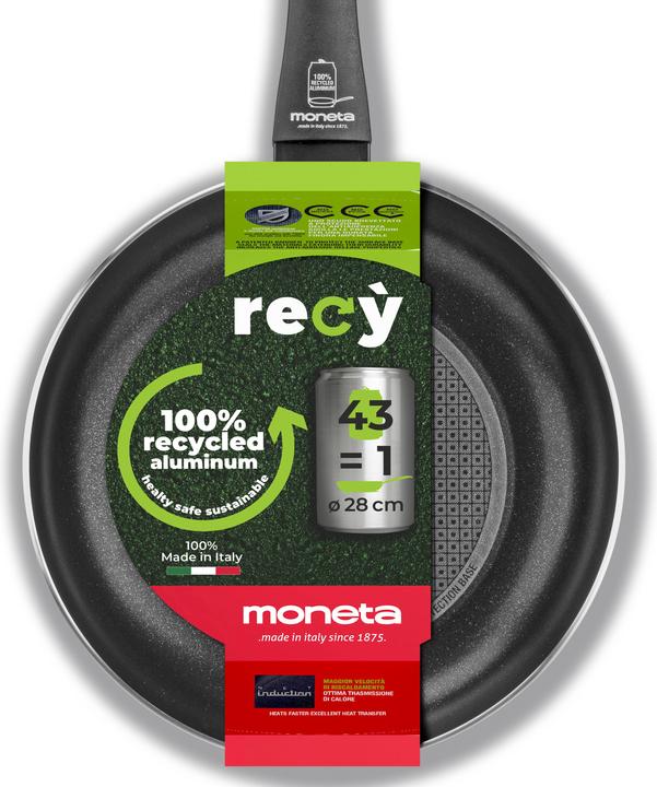 Actual product image Moneta 0005550126 Pan All Purpose Round (Frying pan, Aluminium, 26 x 5 cm)