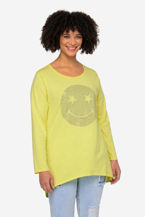 Produktbild Angel of Style Longshirt, oversized, Smiley, V-Ausschnitt, Langarm (48)