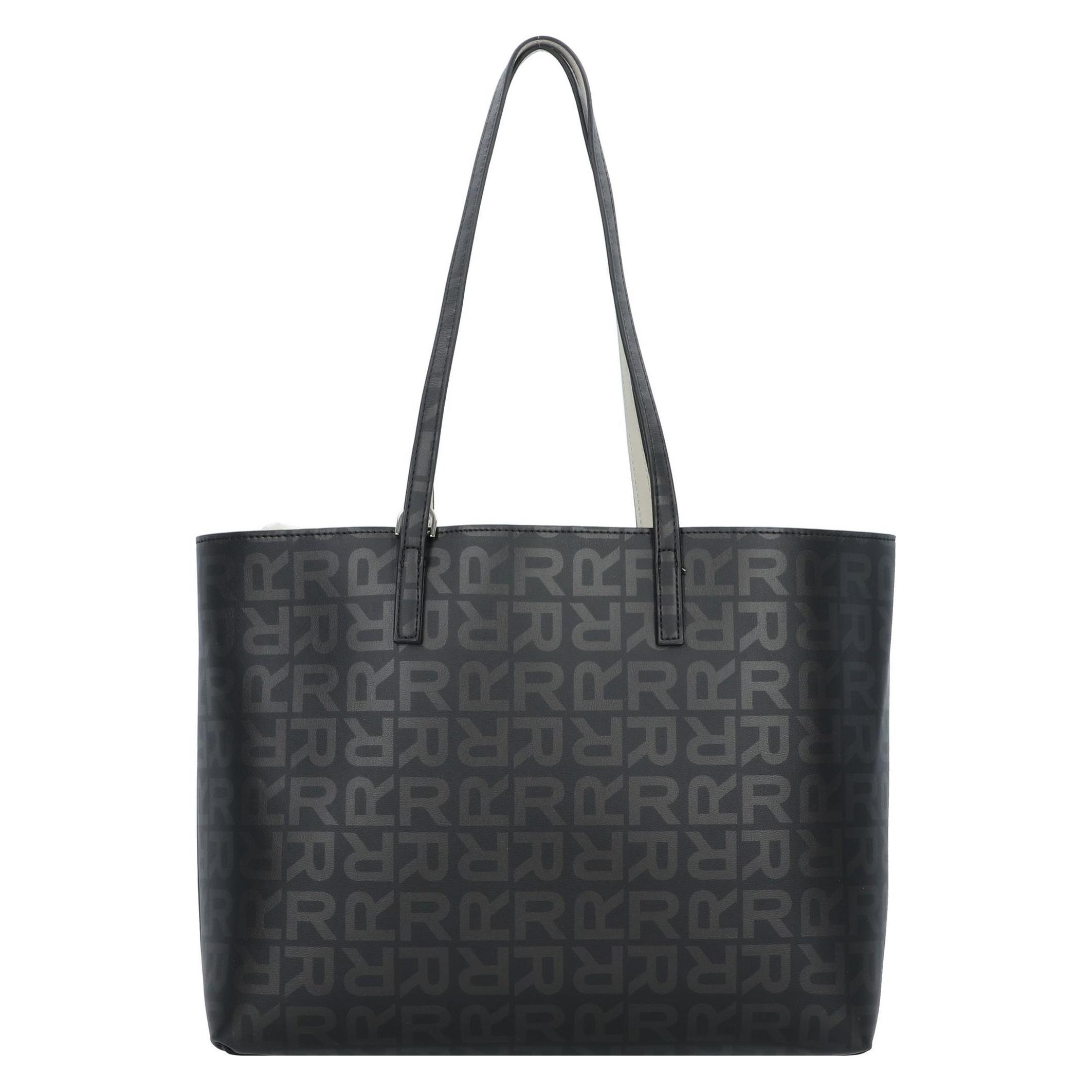 Replay, Damen, Tasche, Shopper Tasche 44 Cm, Grau, Schwarz, (13 l)