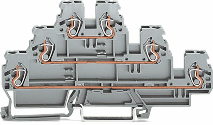 Actual product image Wago Triple deck DINrail mount terminal block