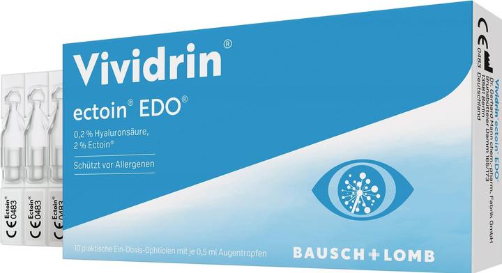 Produktbild Bausch + Lomb ectoin EDO Gtt Opht (5 ml, Vividrin ectoin EDO Gtt Opht 10 Monodose)