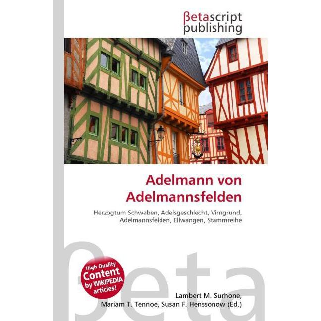 Adelmann von Adelmannsfelden, Fachbücher