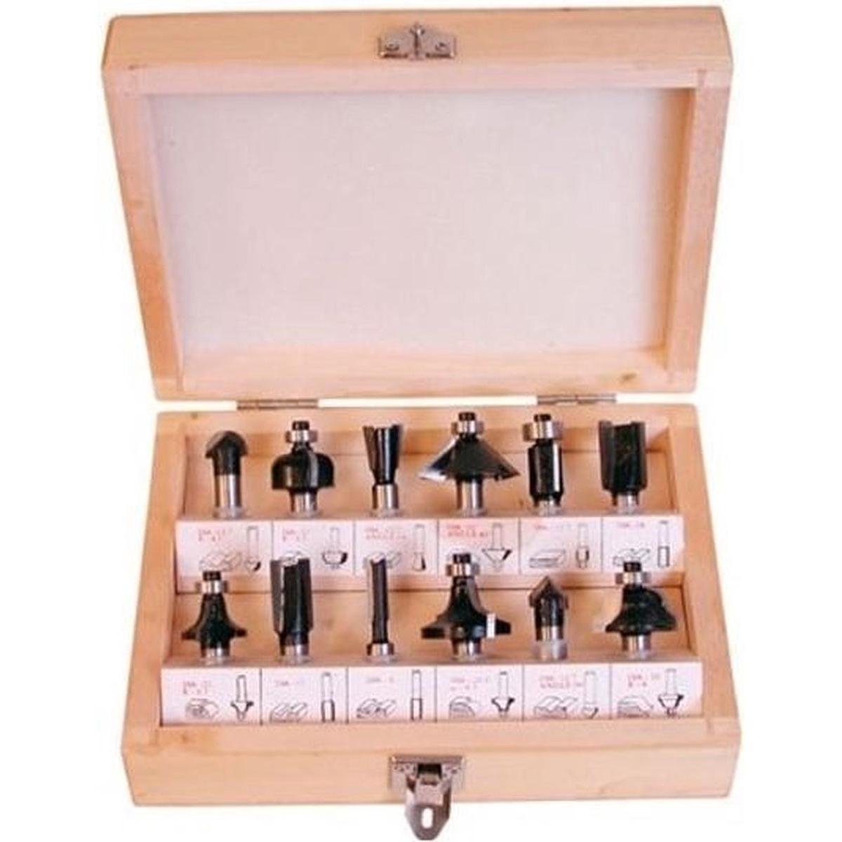 Hikoki, Punte per fresa, Set di frese per legno Hitachi 12 pezzi.