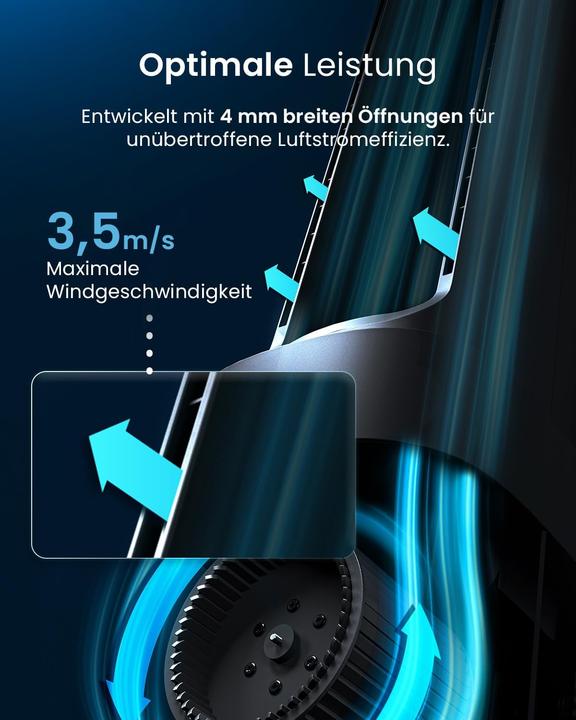 Produktbild Breeze OmniAir Turmventilator mit Luftreiniger & HEPA Filter (62 dB)