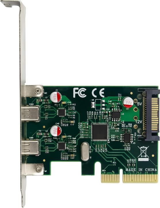 Image du produit Conceptronic Carte PCI Express 2xPort USB 3.2 Gen2 Typ-C sw