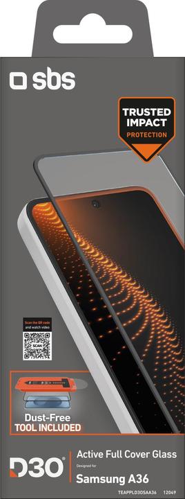 Actual product image SBS Smartphone Glass (1 Piece, Samsung Galaxy A36, Samsung Galaxy S24 FE, Oppo A56)
