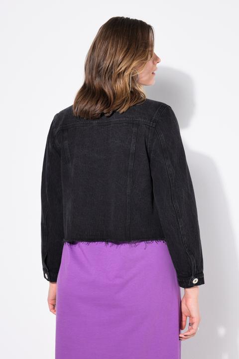 Produktbild Studio Untold Jeansjacke, cropped, cutted Saum (58)