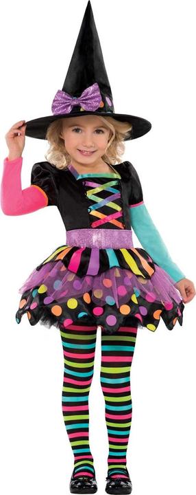 Amscan Costume da strega colorato 94-110cm (3, 4)