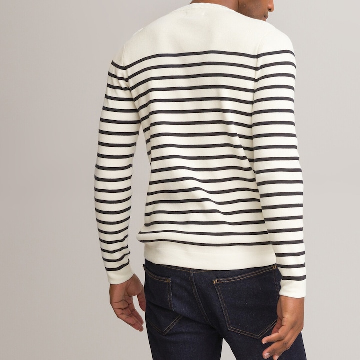 Image du produit La Redoute Collections Pull marin en coton biologique (XL)
